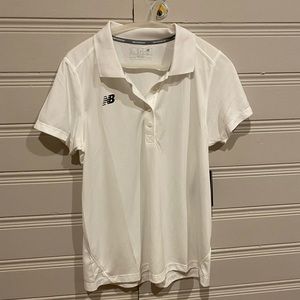 NWT! New Balance Women’s White Tech Golf Polo